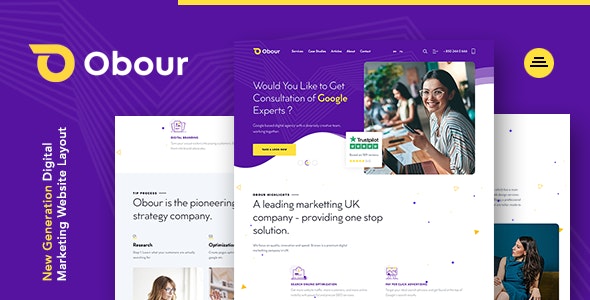 Obour | Digital Marketing Agency WordPress Theme