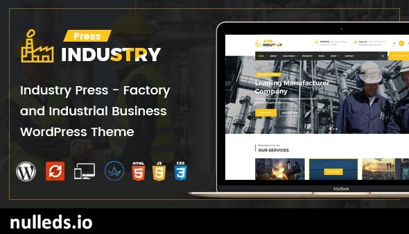 Industry Press - Factory and Industrial Business WordPress Theme