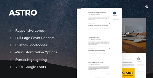 Astro - Responsive WordPress Blog Theme