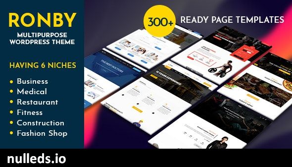 v6.1.2 Ronby | 6 Niche Business Multi-Purpose WordPress Theme