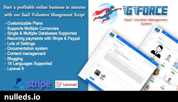 SaaS Volunter Management System - GForce