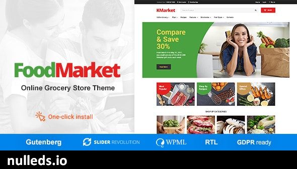 Food Market - Grocery Store and Shop WordPress Theme