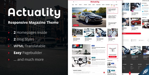 Actuality - Blog & Magazine WordPress Theme