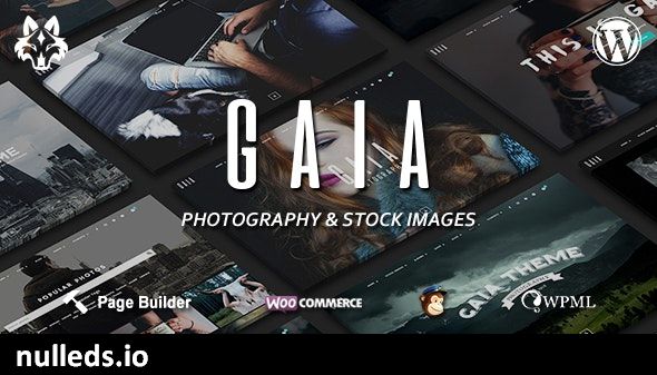 Gaïa - Photography and Stock Images WordPress Theme