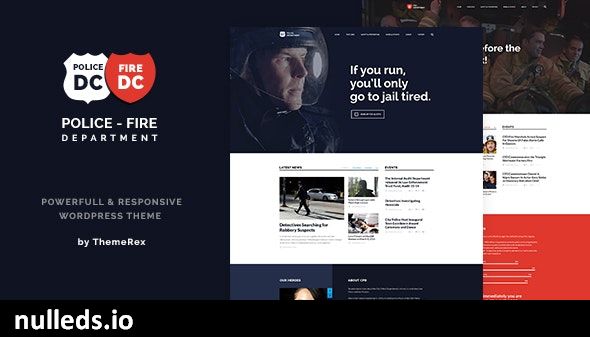 Police & Fire Department and Security Business WordPress Theme