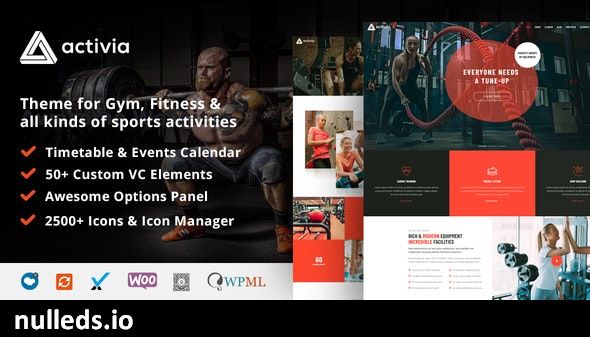 Activia -  Gym and Fitness WordPress Theme