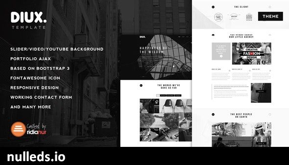 Diux - Responsive One Page Portfolio Theme