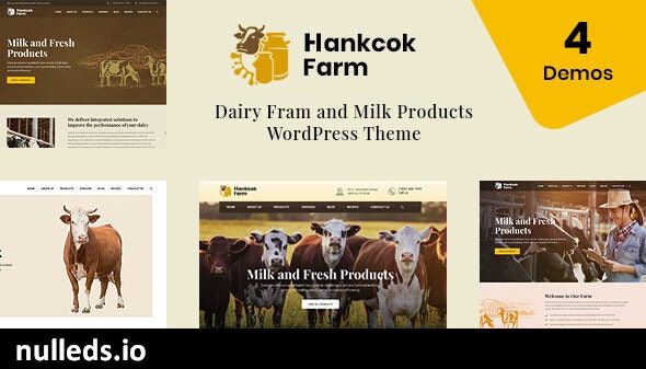 Hankcok - Dairy Farm WordPress Theme