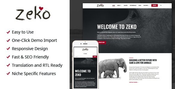 Zeko - Charity/Non-Profit WordPress Theme