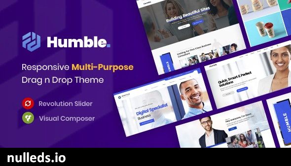 Humble. Responsive Multi-Purpose Drag n Drop Theme