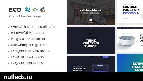 Eco - WordPress Product Landing Page