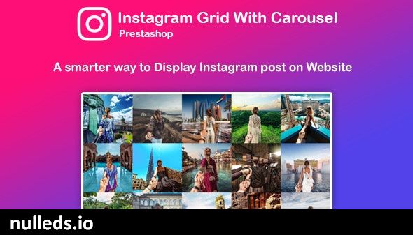 Instagram Feed Grid With Carousel for Prestashop