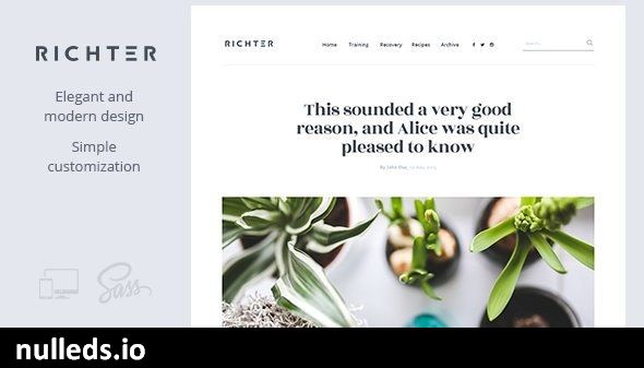 Richter – Creative WordPress Blog Theme