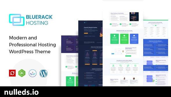 Bluerack - Modern Hosting WordPress Theme