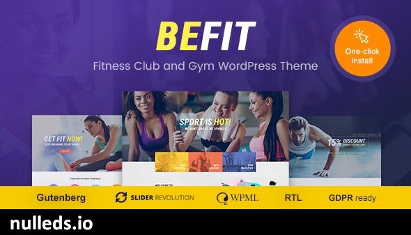 Be Fit - WordPress Theme for Gym, Yoga & Fitness Centers