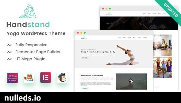 Handstand - Yoga WordPress Theme