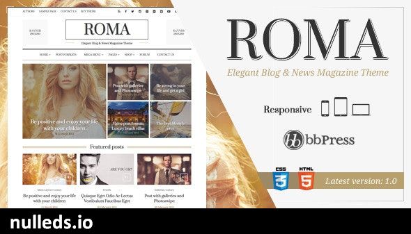 ROMA - Elegant Blog & Magazine Theme