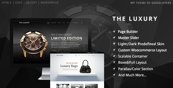 The Luxury - Dark / Light Responsive WordPress