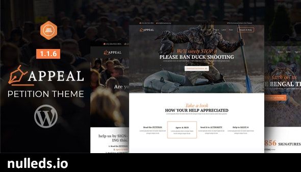 Appeal – Fully Functional Petition Theme