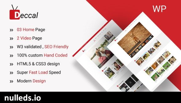 Deccal - Video Blogging WordPress Theme