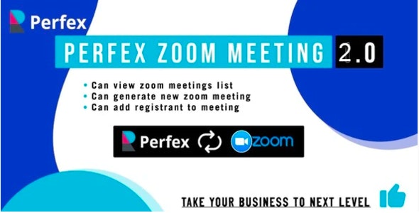 v3.0 Perfex Zoom Meeting Module