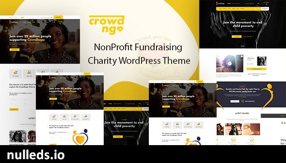 Crowdngo – Fundraising Charity WordPress Theme