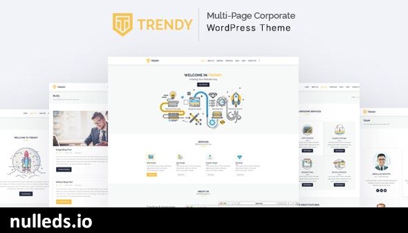 Trendy - MultiPage Corporate WordPress Theme