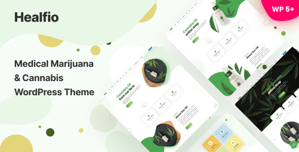 Healfio - Medical Marijuana & Cannabis WordPress Theme