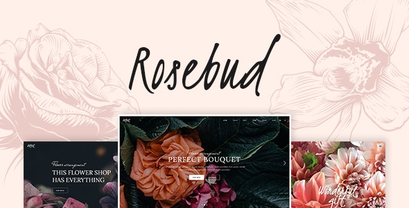 Rosebud - Flower Shop and Florist WordPress Theme