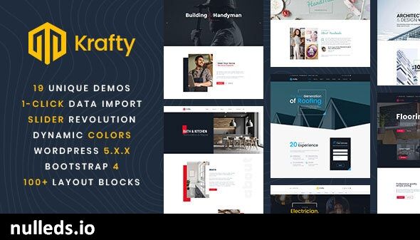 Krafty - Repair and Construction WordPress Theme