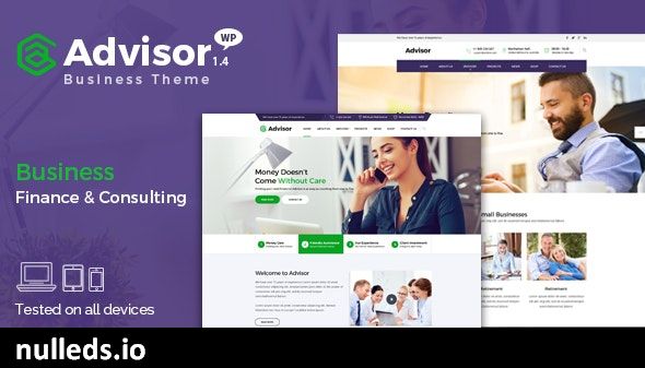 Advisor | Consulting, Business, Finance WordPress Theme