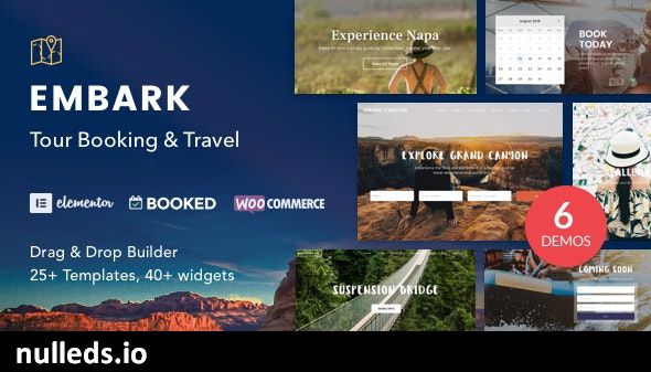 Tour Booking & Travel WordPress Theme - Embark