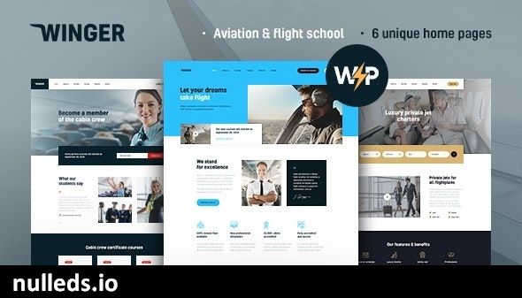 Winger - Aviation & Flight School WordPress Theme