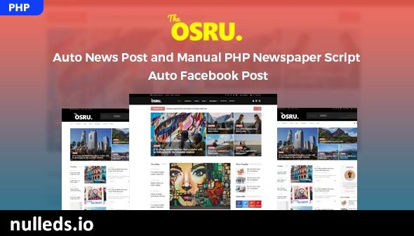 Osru - Auto News Post and Manual PHP Newspaper Script | Auto Facebook Post