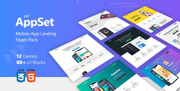 Appset - App landing WordPress Theme