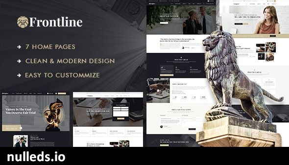 Frontline - Attorney & Lawyer WordPress Theme