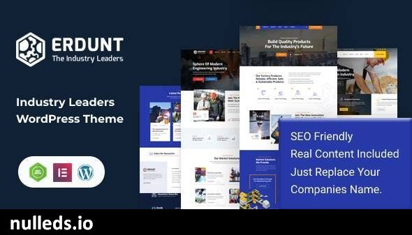 Erdunt - Industrial Business WordPress Theme