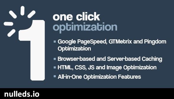 One Click Optimization - WordPress Speed & Performance