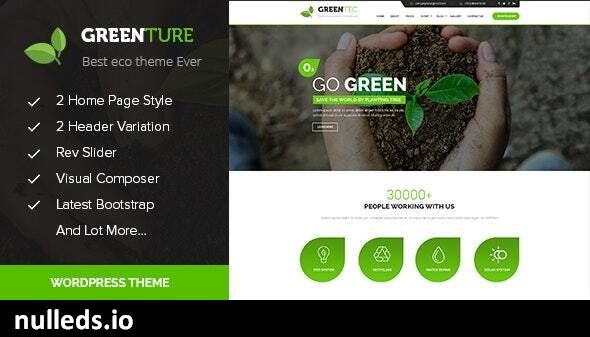 Greenture - Environment / Non-Profit WordPress Theme