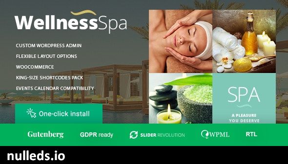 Wellness SPA - Resort, SPA & Beauty Salon WordPress Theme