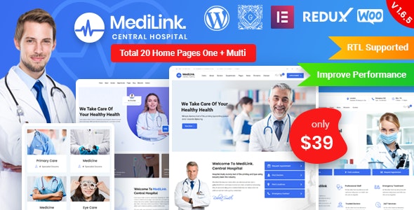 Medilink - Health & Medical WordPress Theme