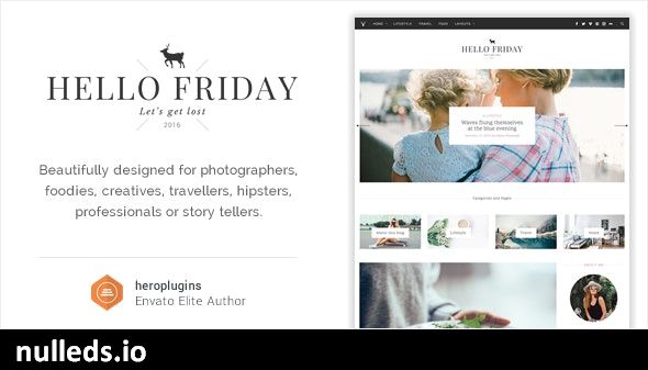 Hello Friday - Elegant Lifestyle Blog Theme