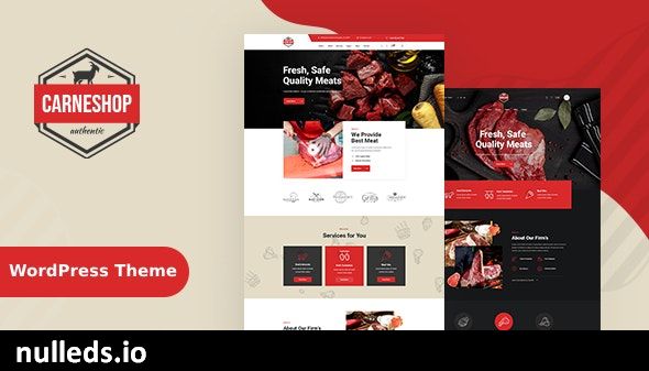 CarneShop - Butcher & Meat Shop WordPress Theme + RTL