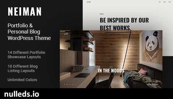 Neiman - Portfolio & Personal Blog WordPress Theme