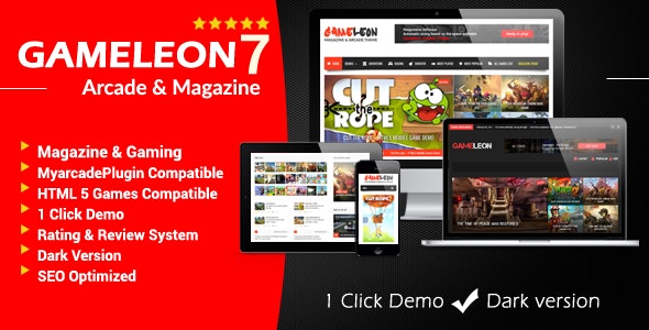 Gameleon - WordPress Arcade & Magazine Theme