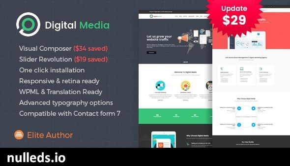 Digital Media - Online Marketing WordPress theme