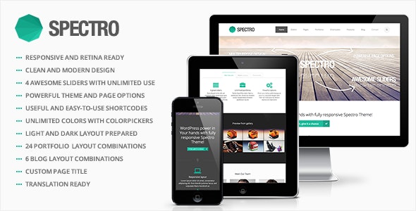 Spectro - Responsive Multi-Purpose WordPress Theme