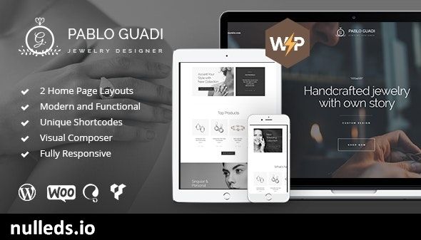 Pablo Guadi - Precious Stones Designer & Handcrafted Jewelry Online Shop WordPress Theme