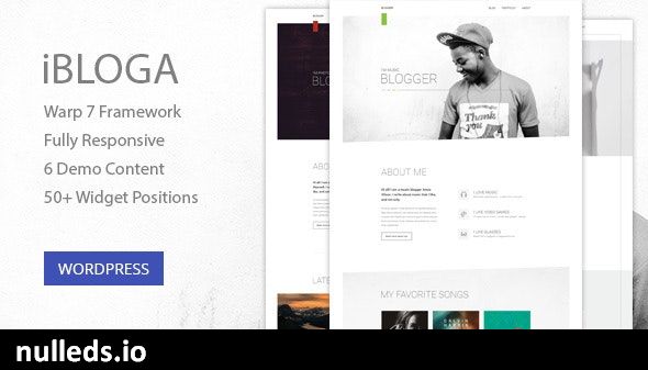 iBloga — Multipurpose Blog Template for creative professions