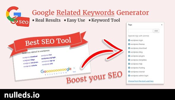 Google Related Keywords Generator - Wordpress SEO Keyword Planner & Tool